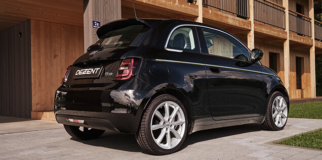 DEZENT TN silver Fiat 500e