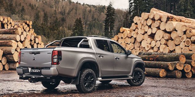 DEZENT KC black Mitsubishi L200 Leichtmetallr&auml;der g&uuml;nstige Felgen 