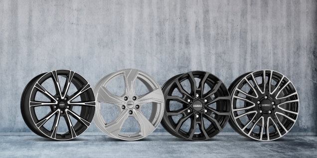 DEZENT AR dark KB silver KC black KE dark g&uuml;nstige Felgen Alufelgen