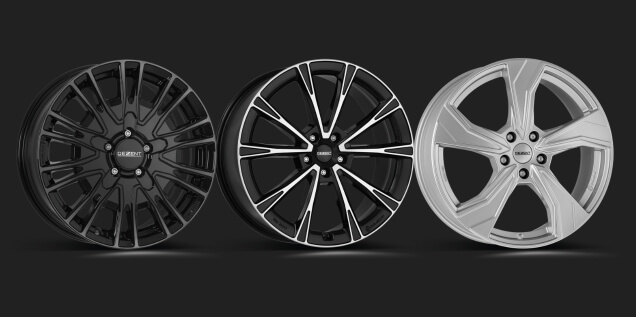 DEZENT KE black AR dark KB silver g&uuml;nstige Alufelge Felge