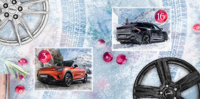 DEZENT Online Adventkalender Gewinnspiel g&uuml;nstige Alufelgen Felgen