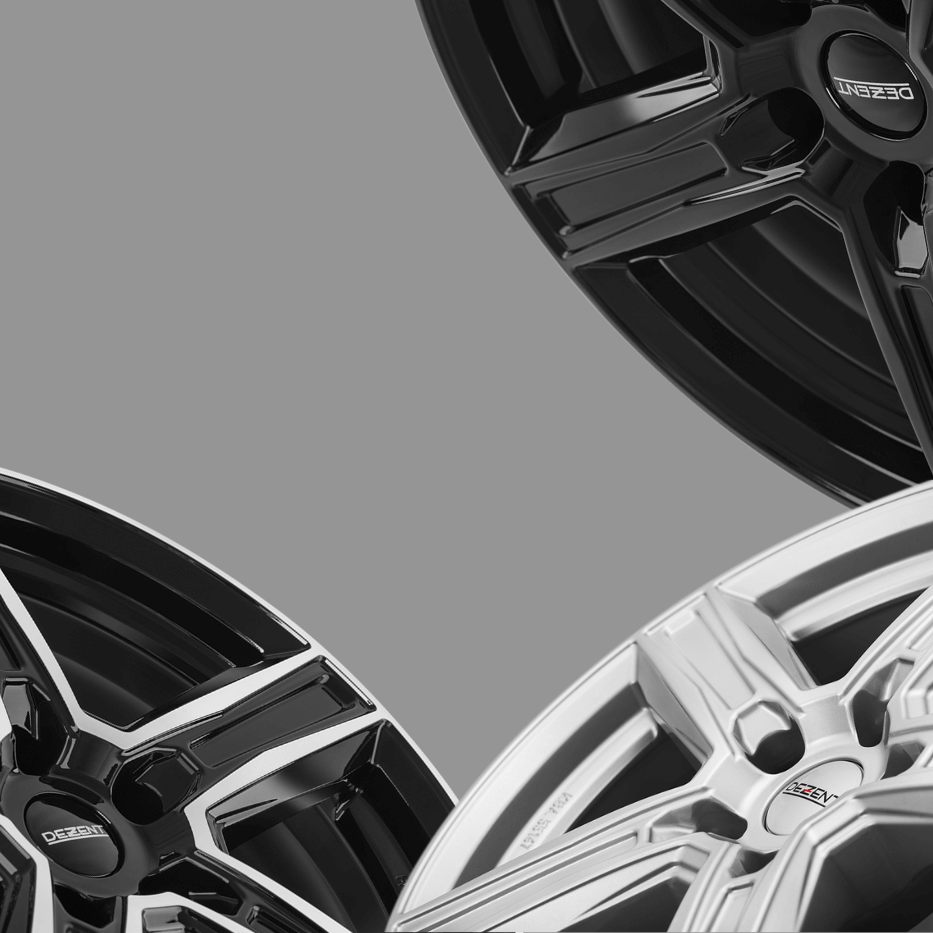 DEZENT KG black KG silver KG dark günstige Alufelgen Felgen