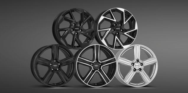 DEZENT AP black AP dark KG black KG dark KG silver Leichtmetallr&auml;der g&uuml;nstige Felge 