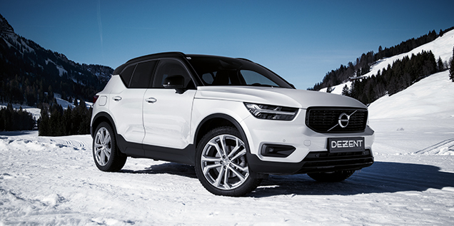 DEZENT TA silver on Volvo XC40