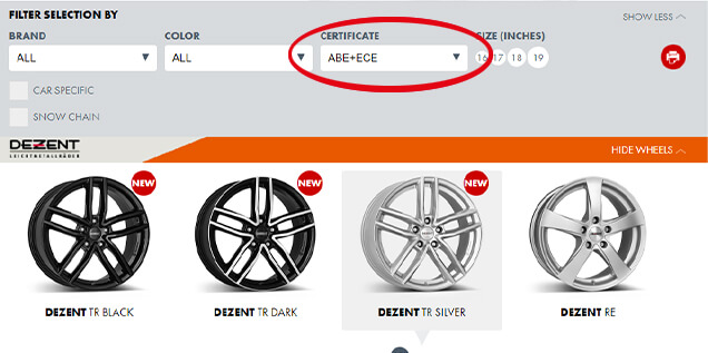 DEZENT Configurator Certificate