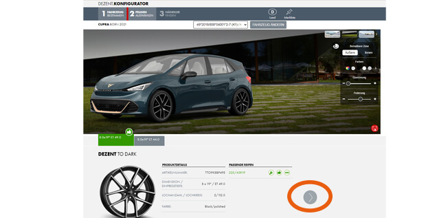 DEZENT 3-D-Konfigurator