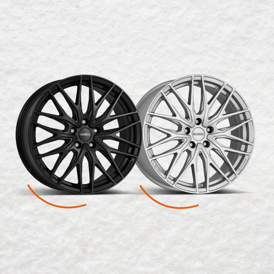 DEZENT KY black KY silver Alloy wheels cheap rims wheels